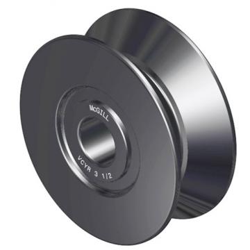 width to groove center: McGill VCYR 4 1/2 V-Groove Yoke Rollers