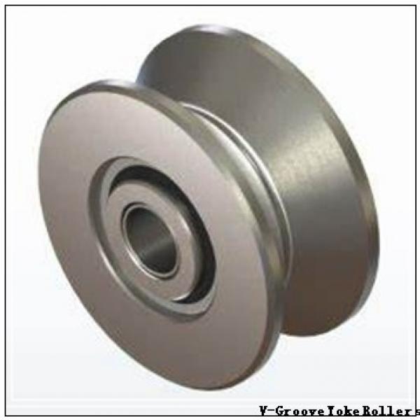 roller diameter: Smith Bearing Company VYR-7-1/2 V-Groove Yoke Rollers #2 image